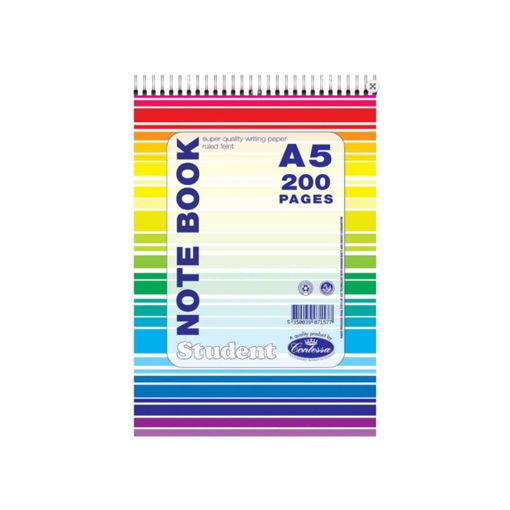 Picture of A5 TOP SPIRAL NOTEBOOK  200PGS